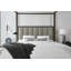 Miramar Tufted Upholstered Low Profile Canopy Bed-264016780