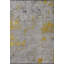 Rapture Gray/Yellow Abstract Luxury Area Rug-68901423