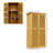 Outsunny 5' X 3' Wooden Outdoor Storage Cabinet