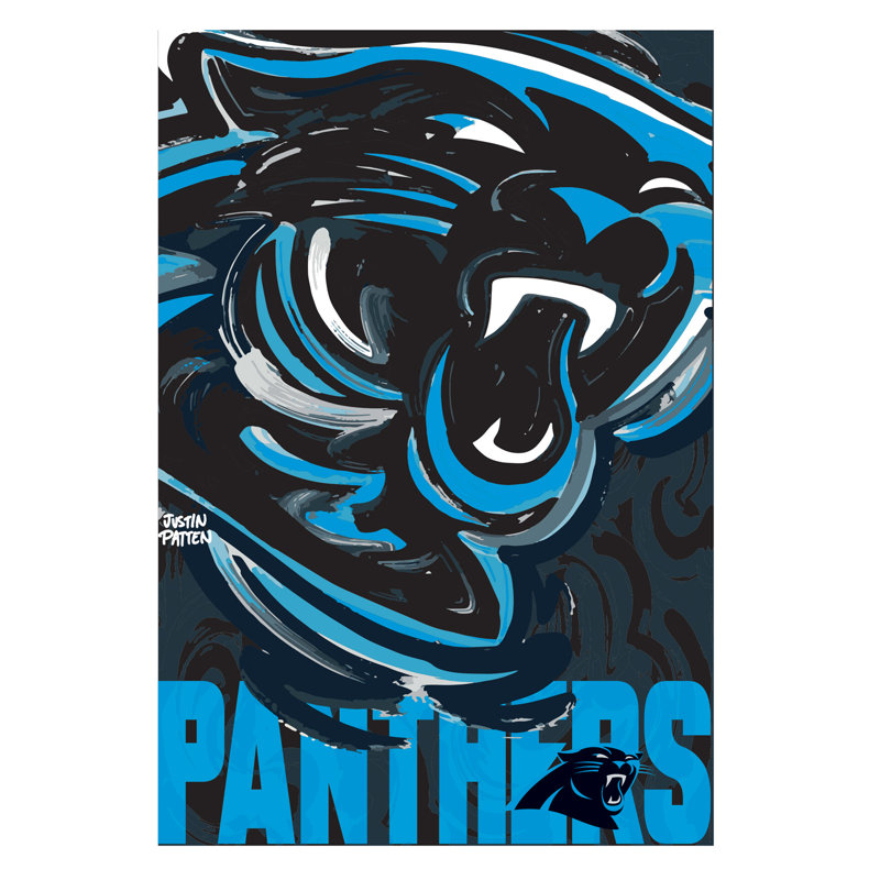 Drapeau de jardin en polyester 18 po x 12,5 po Carolina Panthers