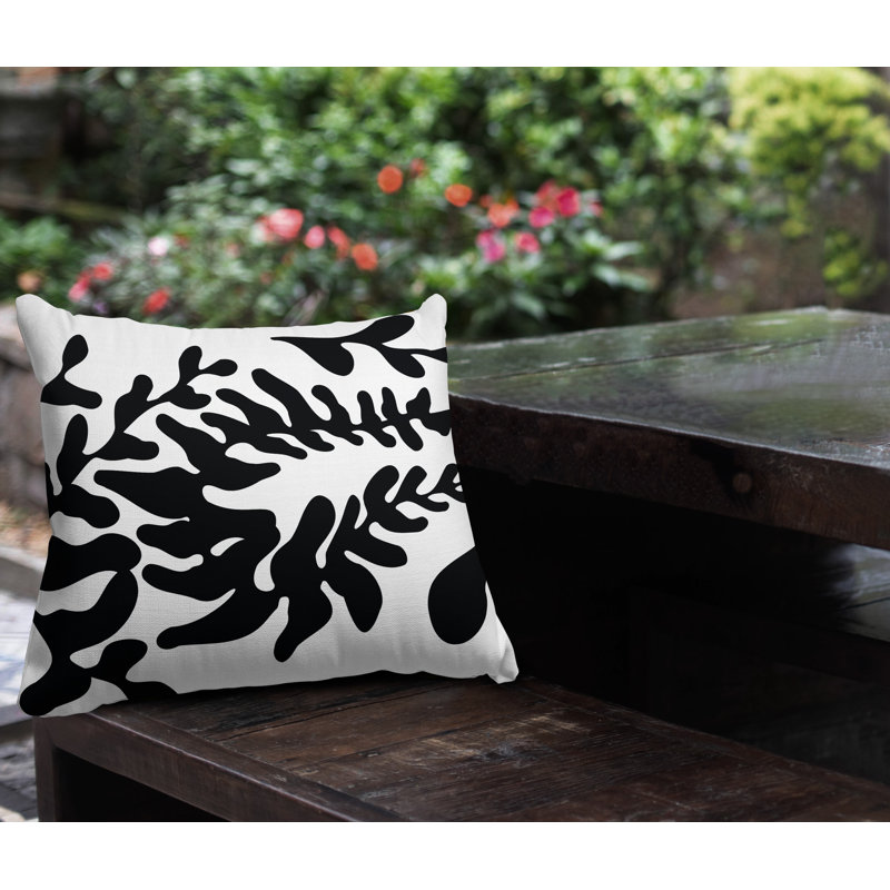 Housse et insert de coussin extérieur carré Garrison, Blanc