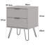 Set of 2 Augusta 2-Drawer Industrial Bedside Cabinets-126626975