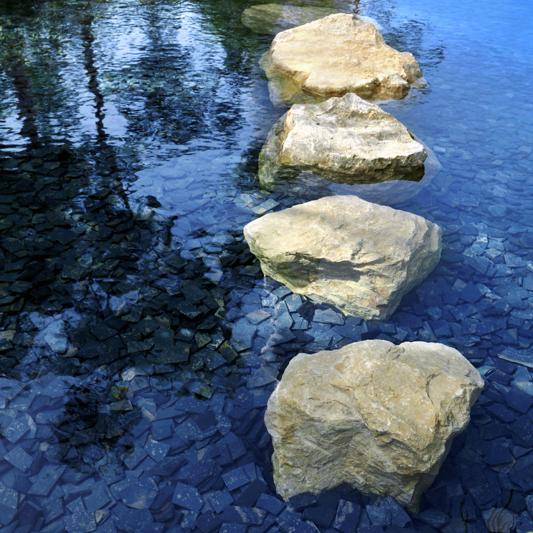 Stepping Stones von Nikada - Kunstdrucke auf Leinwand