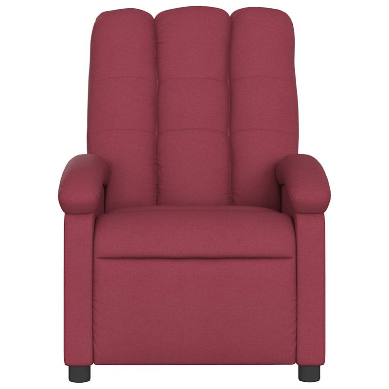 Fauteuil de massage inclinable rouge vin