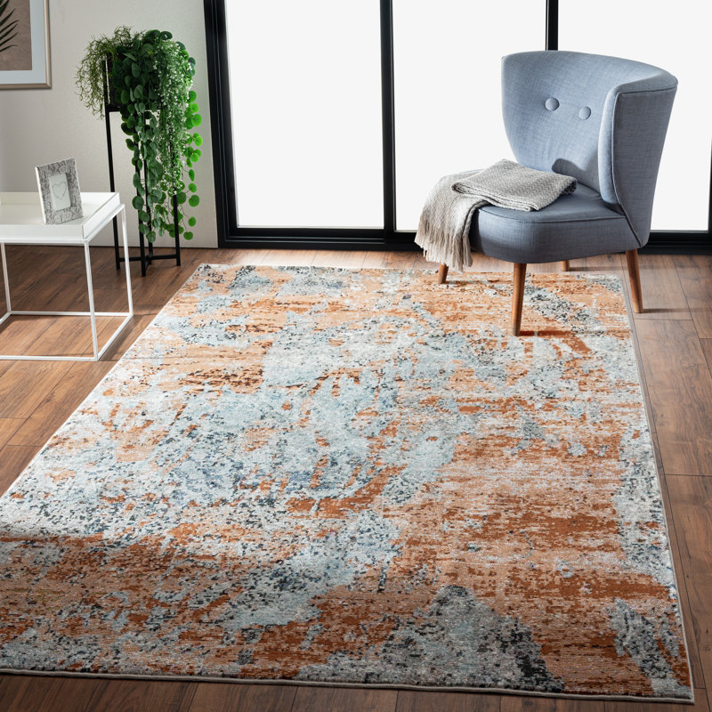 Abstract Indoor Rug, Rectangle 7'9" x 9'6"