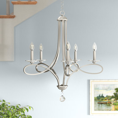 Lustre en forme de bougie 5 lumières Marilyn