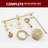 SUMERAIN Rain Bathroom Complete Shower System with 3 Setting Spray Handheld Shower, Shower Faucet Set with Slide Bar-113055989