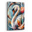 Winston Porter 'Blue Swan And Tulip' by Momart Acrylic Glass Wall Art, 16" x 24"-1086576389