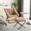 Upholstered Bean Bag Chair With Footstool-386418502