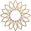 Médaillon de plafond en bois Daisy-59356292-59356315