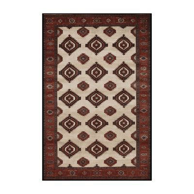 Tapis persan noir lavable à la machine