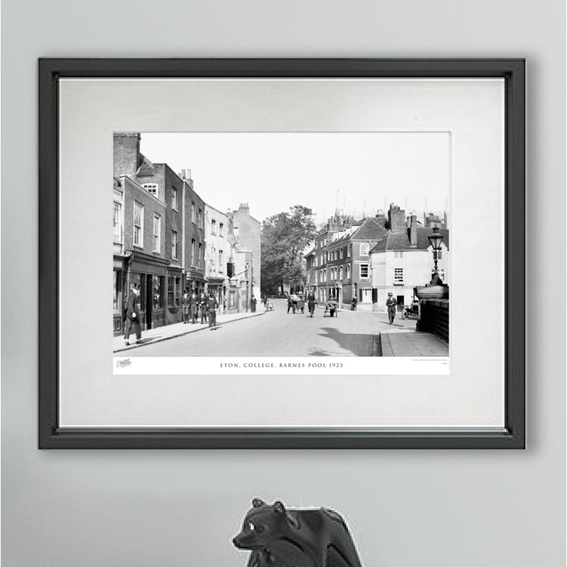 Eton, College, Barnes Pool 1923 - Single Picture Frame Print, 45cm H X 60cm W x 2cm D