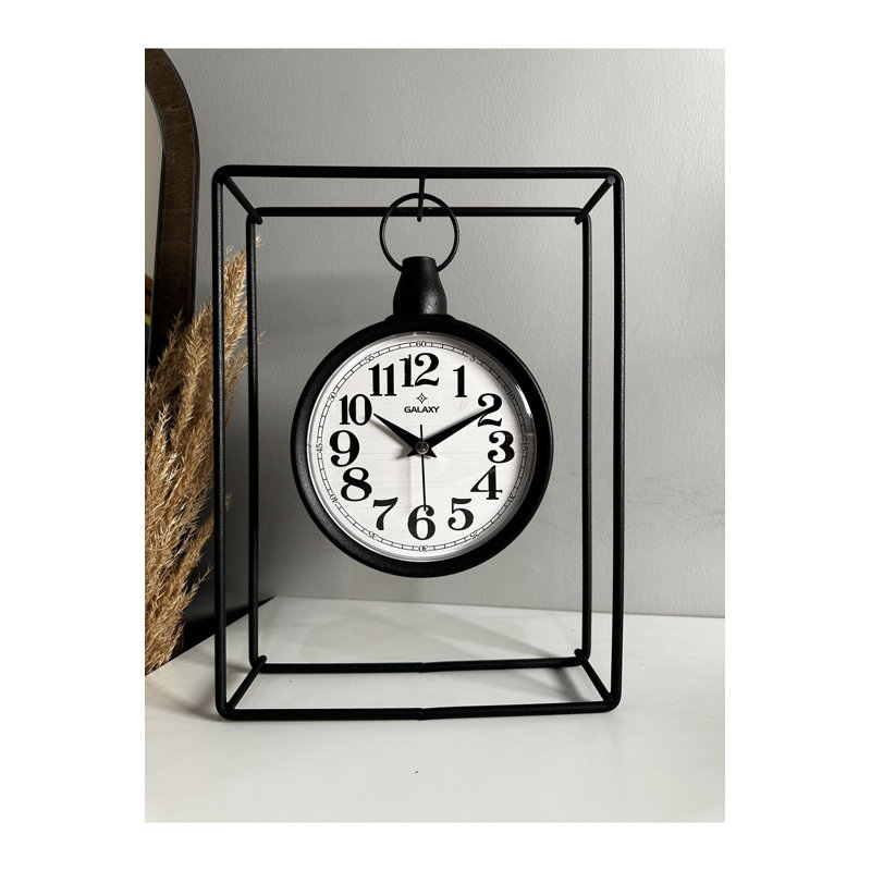 Horloge décorative, Noir