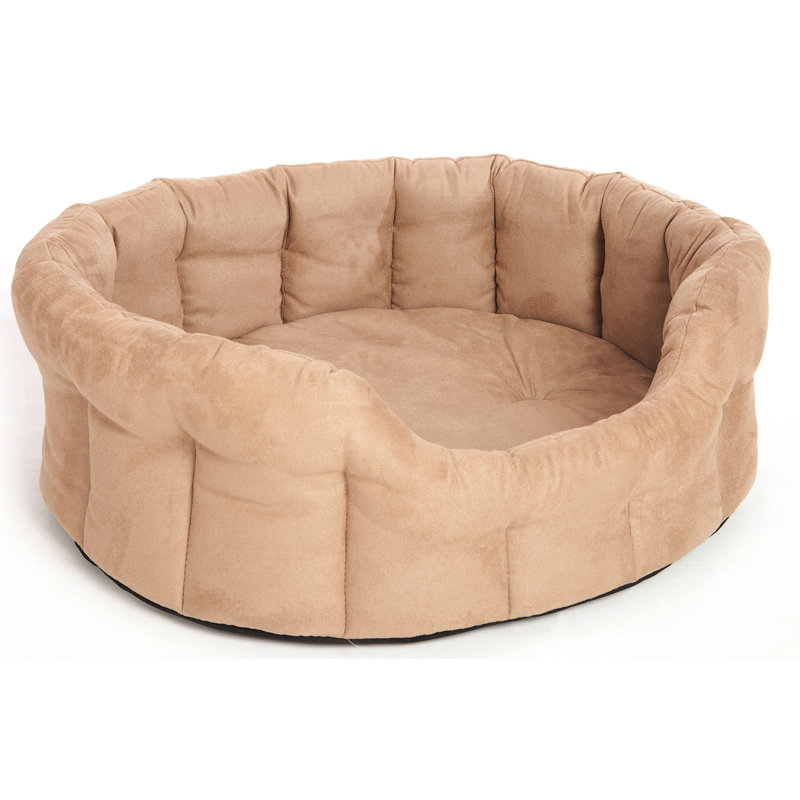 Finnley Suede Pet Bed, Large (24 cm H x 76 cm W x 64 cm D), Tan