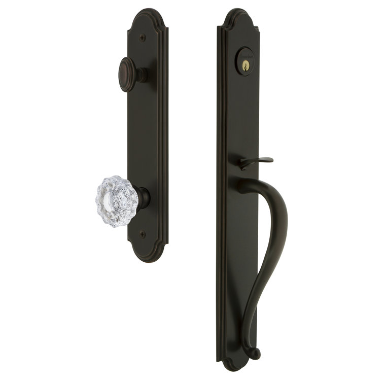 Complete Inactive Arc Dummy Handleset with Versailles Knob and Rosette