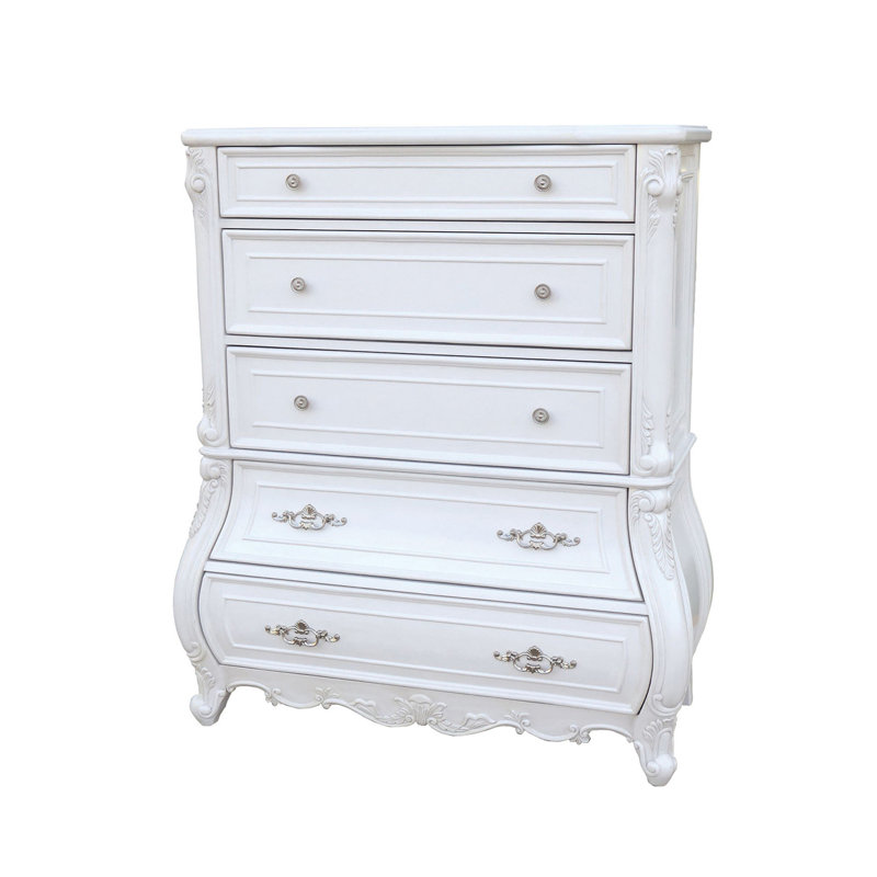 Commode traditionnelle Valentini, blanc