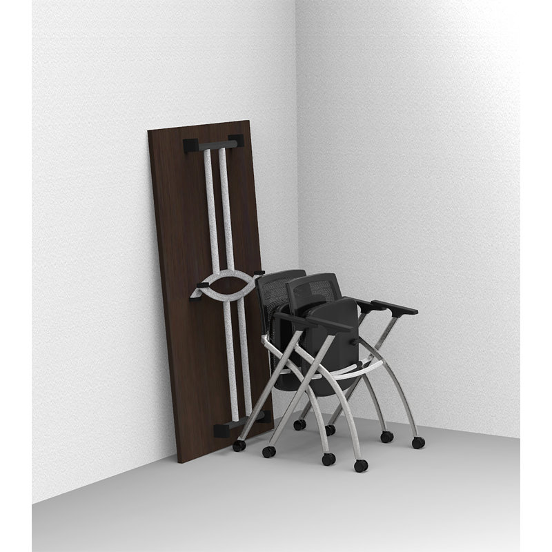 Herefordshire 2 Person Conference Meeting Table with 2 Chairs Complete Set