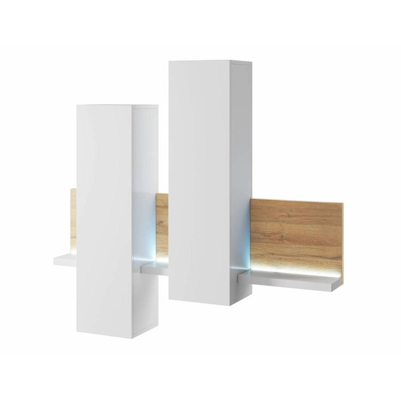 Dashawnna 4 Piece Floating Shelf, White
