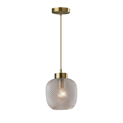 Luminaire suspendu cylindrique à 1 lumière Maldives