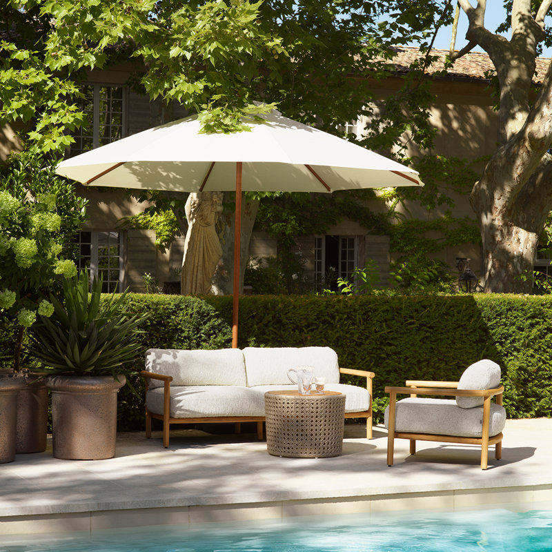 Ombria Outdoor Teak Lounge Chair