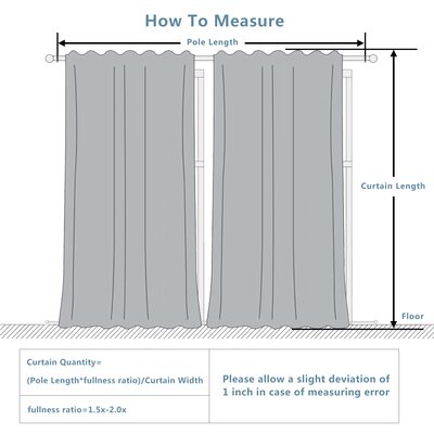 Latitude Run® Atai Polyester Room Darkening Curtain Panel & Reviews ...