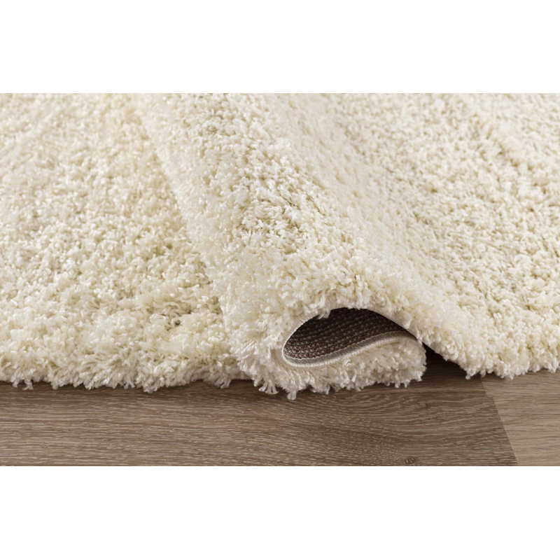 Esterly Ivory White Rug, Rectangle 80 x 150cm