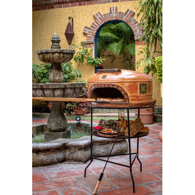 Four à pizza sur pied en argile Talavera