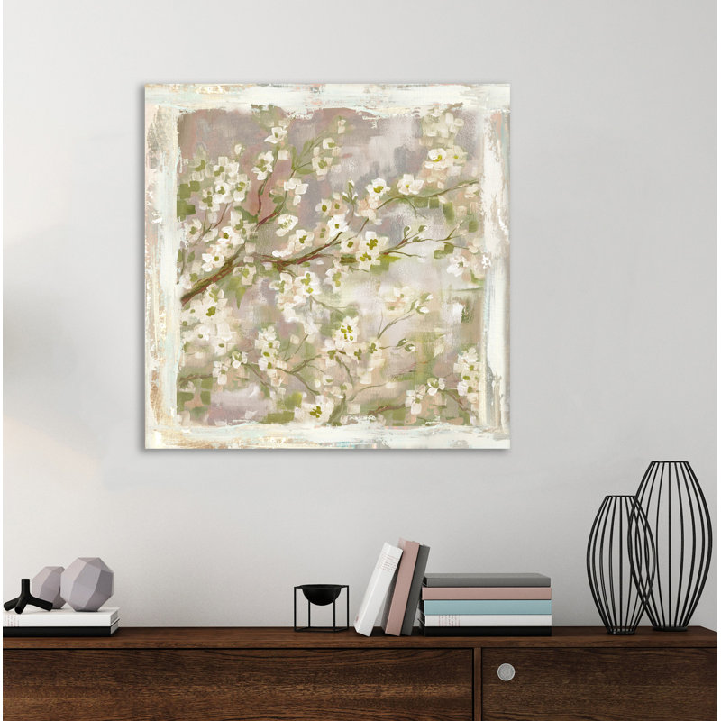 Asian Cherry Blossom by Tre Sorelle Studios - Wrapped Canvas Print, 30.48cm H x 30.48cm W