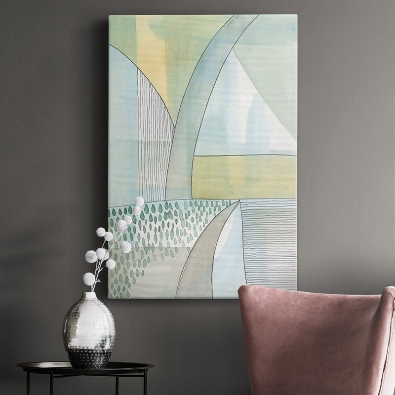 " Mint Reflection II ", 27" H x 18" W x 1" D