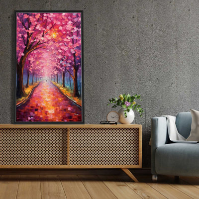 " Japan's Sakura Cherry Blossom Delight " Painting Print