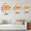Minimal Orange Radiant Sun I - horloge murale moderne-60327459