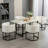 Upholstered Faux Leather Dining Chairs Modern Arm Chairs-2043675859-2043675855