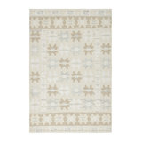 Rug & Kilim’S Scandinavian Rug In Taupe And Cream With Geometric Patterns
