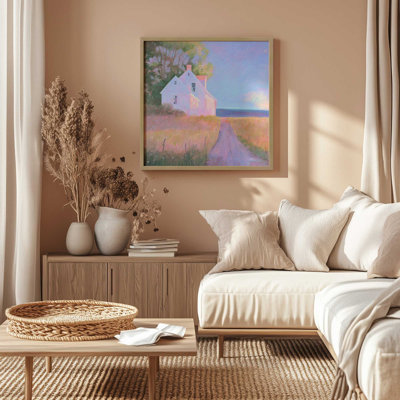 «Twilight Cottage by the Sea», reproduction sur toile