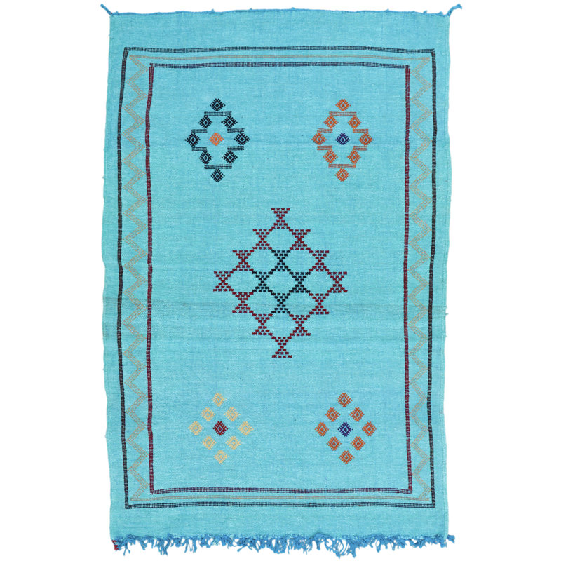 One-of-a-Kind Rectangle 3' x 4'10" Hand Knotted Area Rug