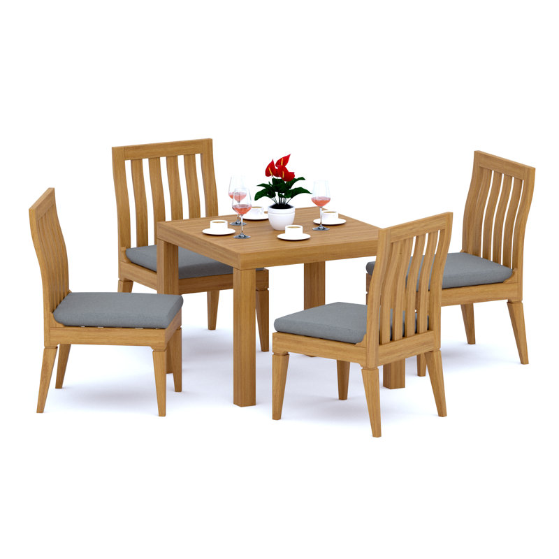 Caranas Outdoor 5 - Piece Teak Dining Set
