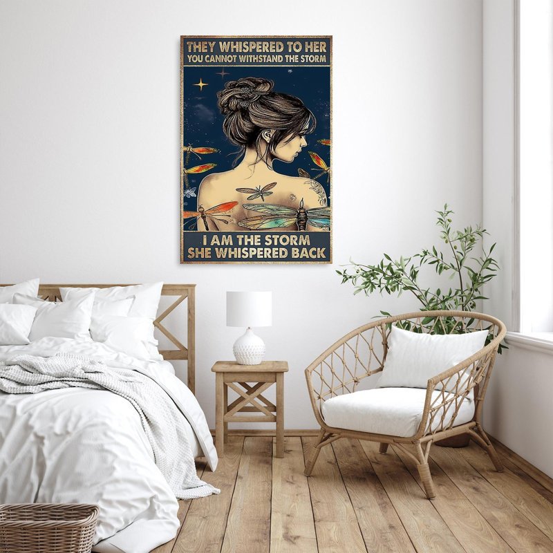 «Woman I Am The Storm 1», impression sur toile, H 36 po x l 24 po x P 1,25 po