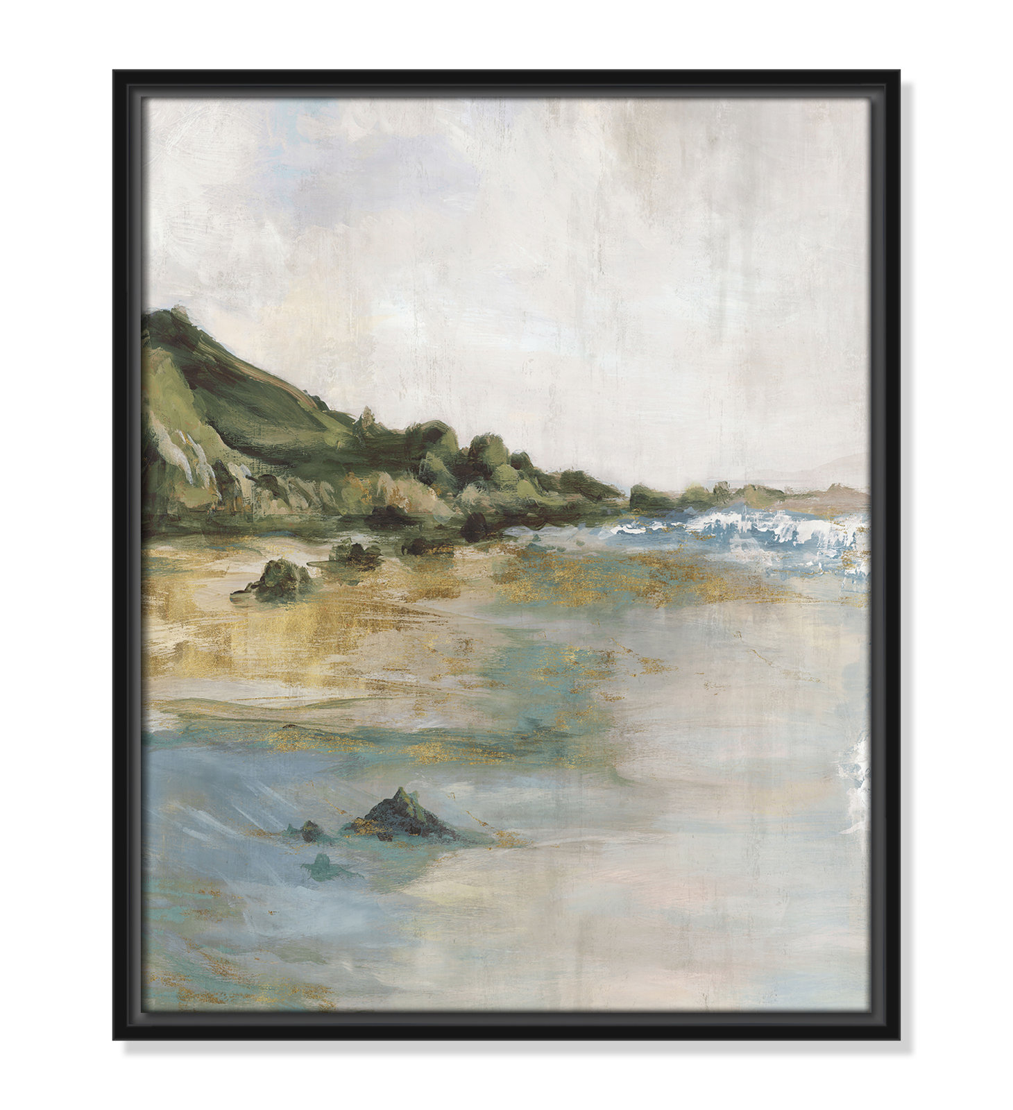 Cordoba "Tide's Edge" Print, 21.5" H x 17.5" W, Black