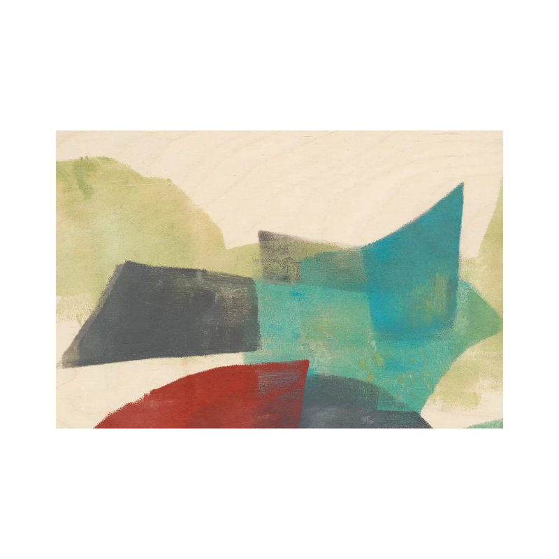 Ship Shape II by Jennifer Goldberger - Wrapped Canvas Painting, 20.32 cm H x 30.48 cm W