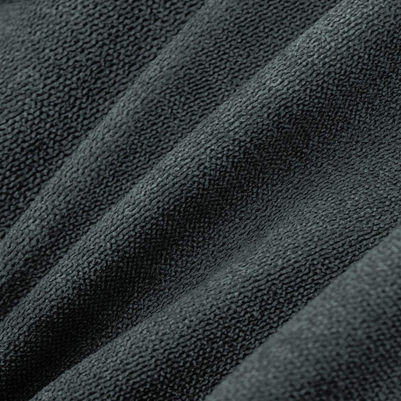  Housse carrée en chenille, Gris foncé, 18 po x 18 po
