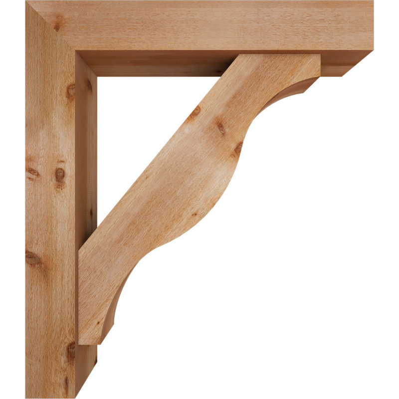Support Funston Block avec support décalé, 48 x 42, Cèdre rouge occidental de l 8 po (scié brut)