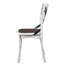Chaise de salle à manger de style campagne moderne en métal 2 pièces 2 pièces