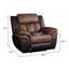 Fauteuil inclinable Jaylen caramel et espresso