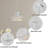 1-Light Tiered Cone Pendant Light in White-1898447026
