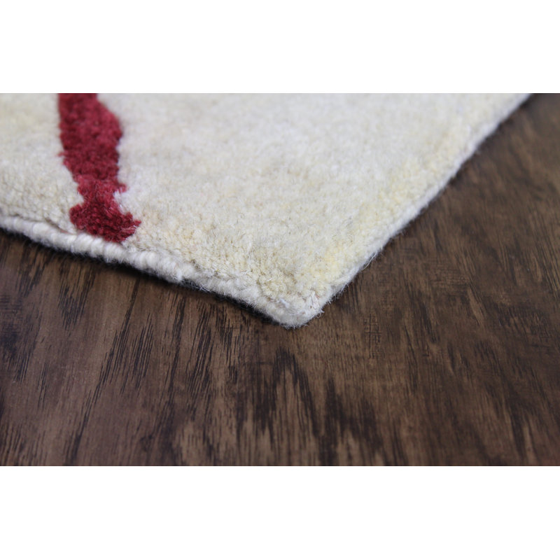 Risley Wool Abstract Indoor Rug, Rectangle 5' x 8'