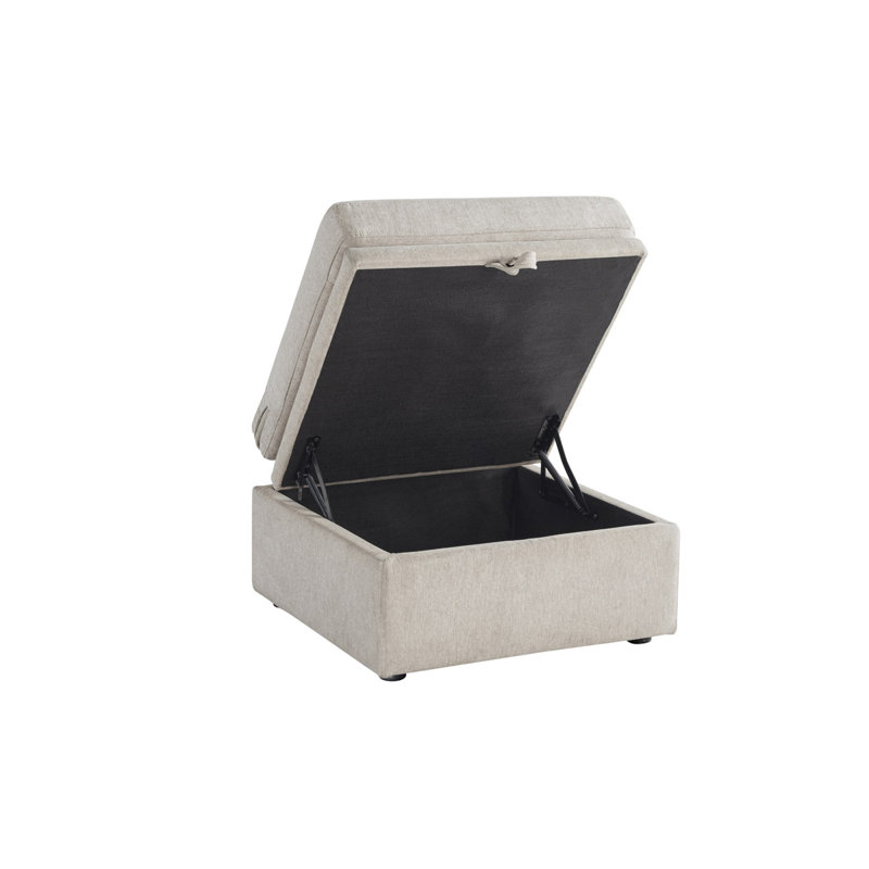 Repose-pieds en tissu, Polyester beige