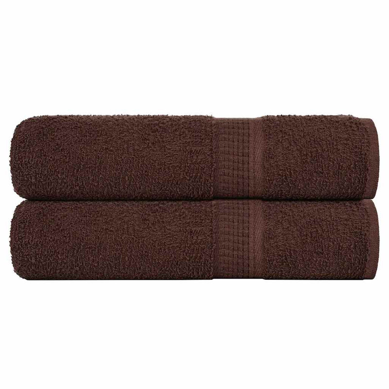 Saskya 100% Cotton Bath Towel, Brown