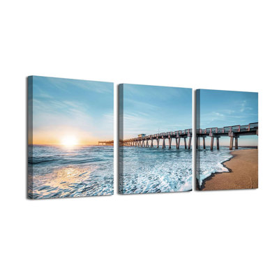 3 Piece Wrapped Canvas Wall Art