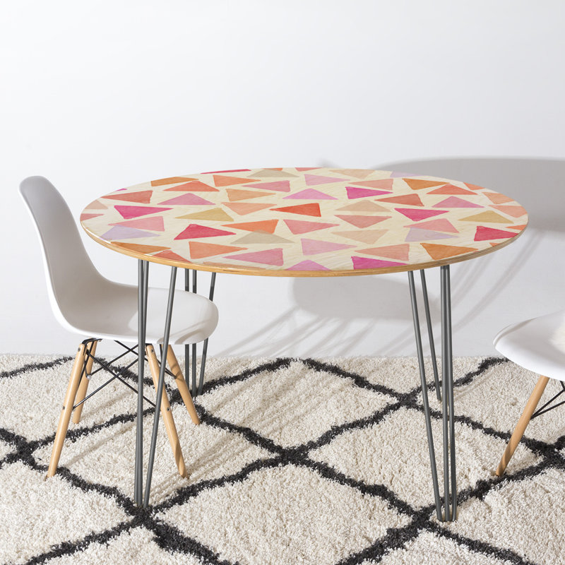 Table de salle à manger en bois massif hello sayang love triangles
