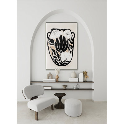 Ebon Bloom Canvas Wall Art